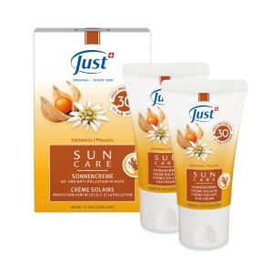 Saules aizsargkrēms sejai SPF30, UVA/UVB/IR,  2x30ml